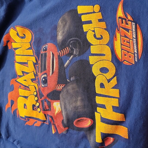 Blaze and the Monster Machines blue short sleeve tee shirt - Picture 2 of 2